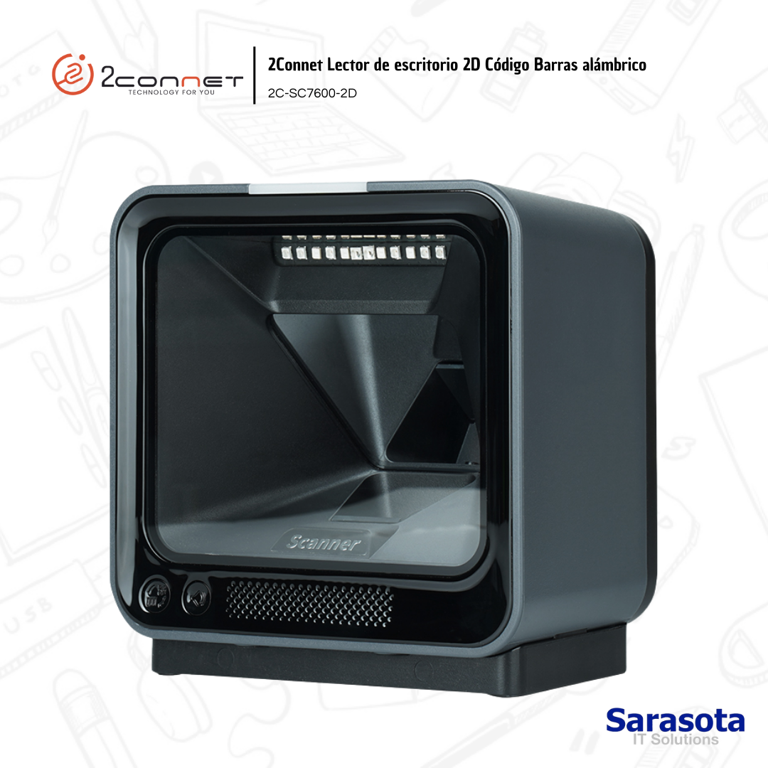 accesorios para electronica - 2Connet Lector de escritorio 2D alámbrico 0