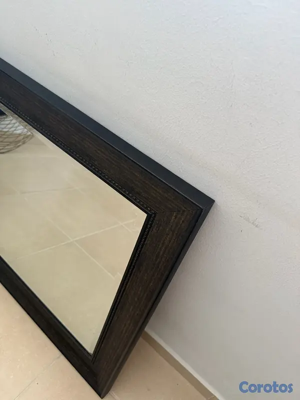 decoración y accesorios - Espejo decorativo grande con marco de madera – Elegante 2