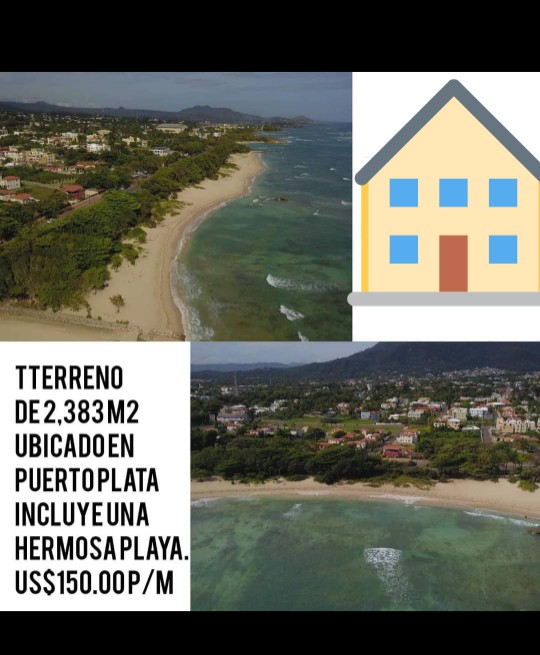 solares y terrenos - VENDO terreno ubicado en el Malecón de Puerto Plata, con Playa incluida!!!