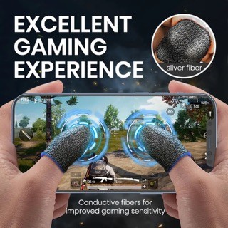 consolas y videojuegos - 2 piezas cubierta de dedo transpirable controlador de juego manga GUANTE sudor  0