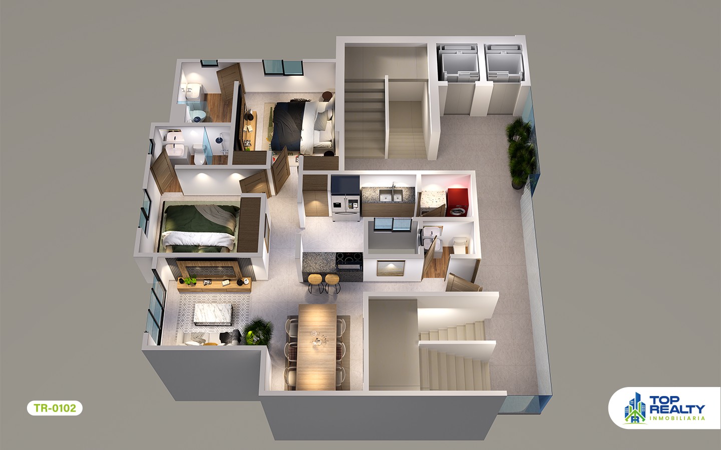 apartamentos - TR-0102-B Estilo y Comodidad: Residencias 2 Hab. con Amenidades Premium 8