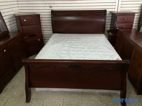 muebles y colchones - Juego de Habitación Trineo confortable. Nuevo 3