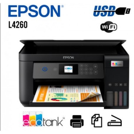 computadoras y laptops - MULTIFUNCION EPSON ECOTANK L4260,BOTELLA DE TINTA DE FABRICA,DUPLEX,Wi-Fi 2