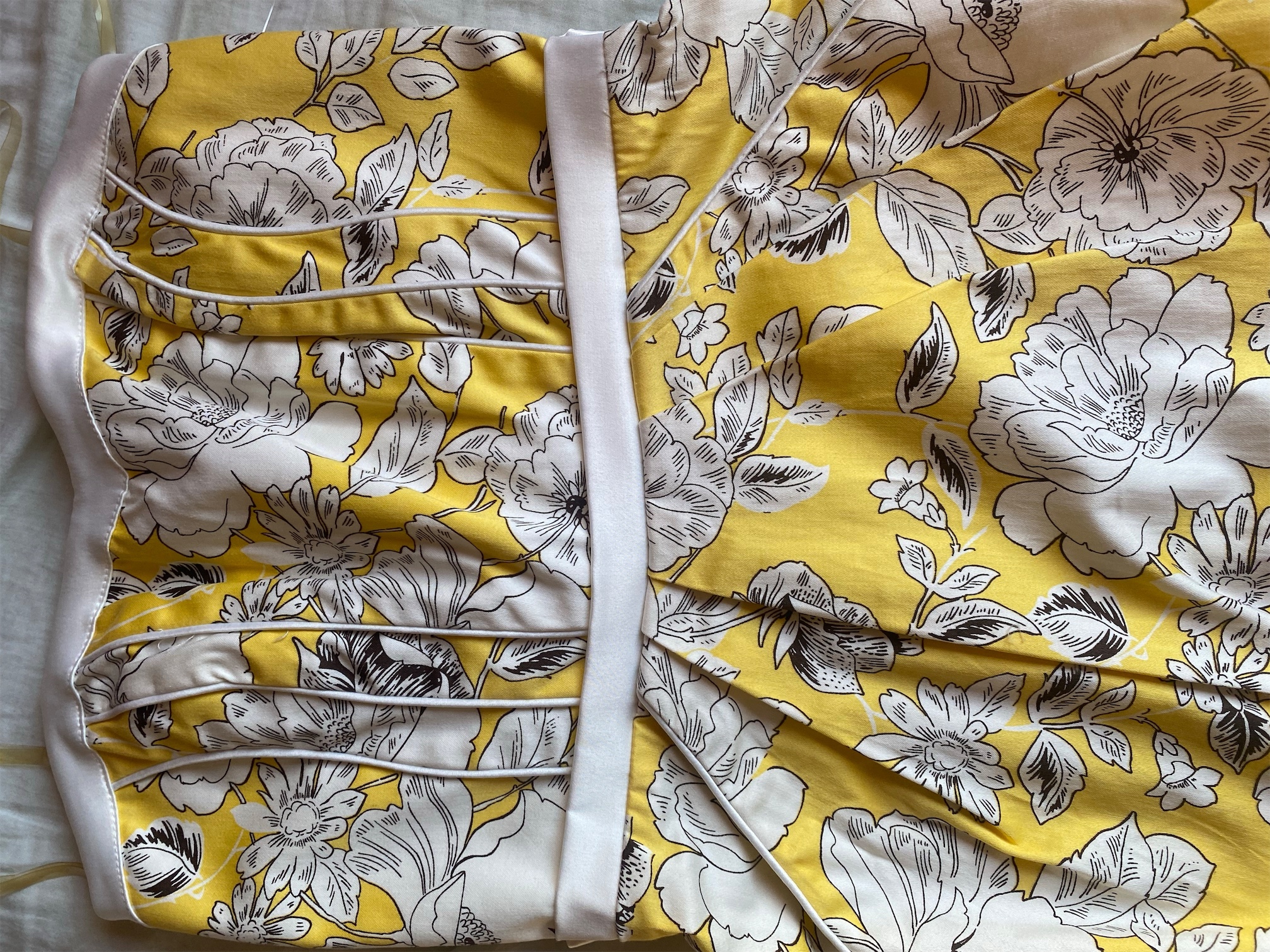 ropa para mujer - Vestido strapless corto amarillo  5