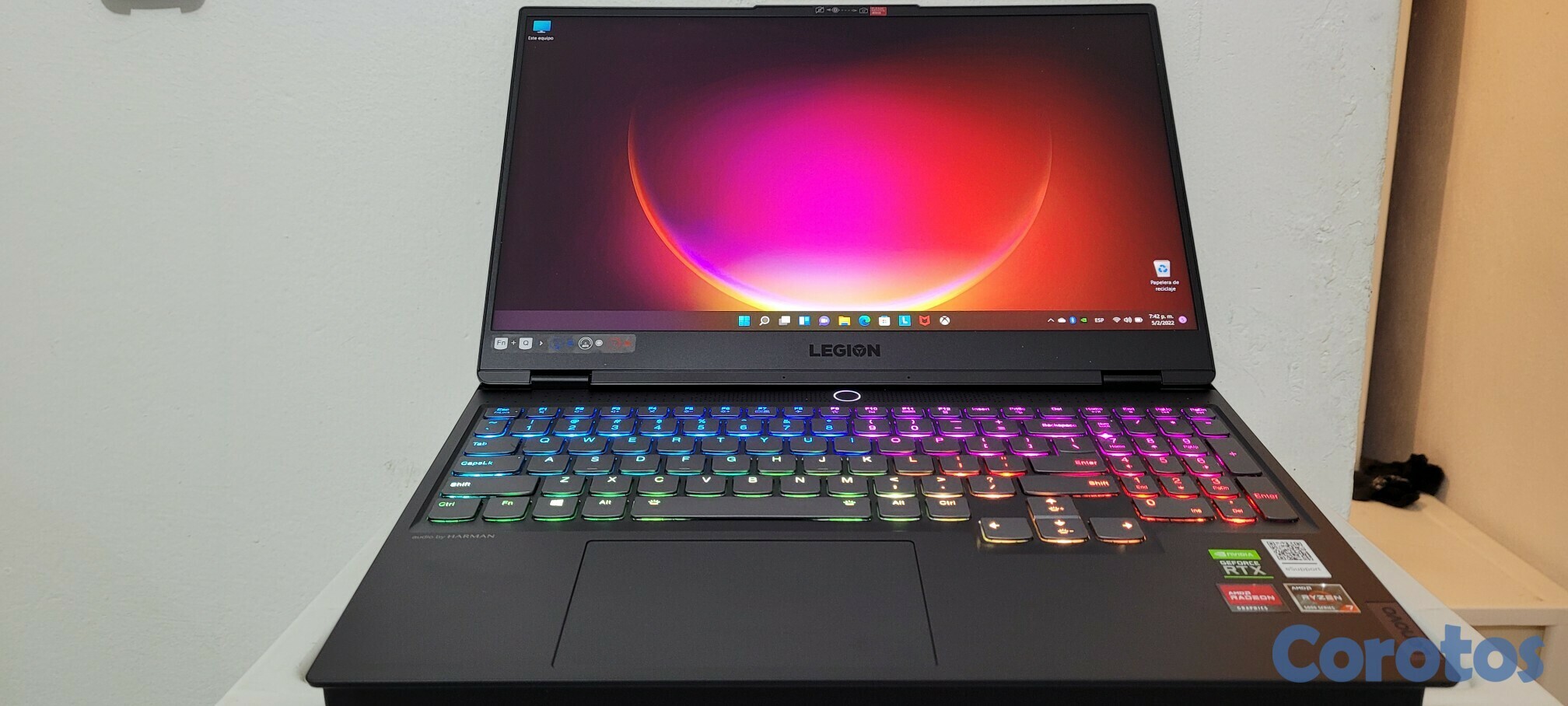 computadoras y laptops - Lenovo legion 5 Pro 16 Pulg Core i7 13th Ram 24gb ddr5  Nvidea RTX 4060 8gb Full 1