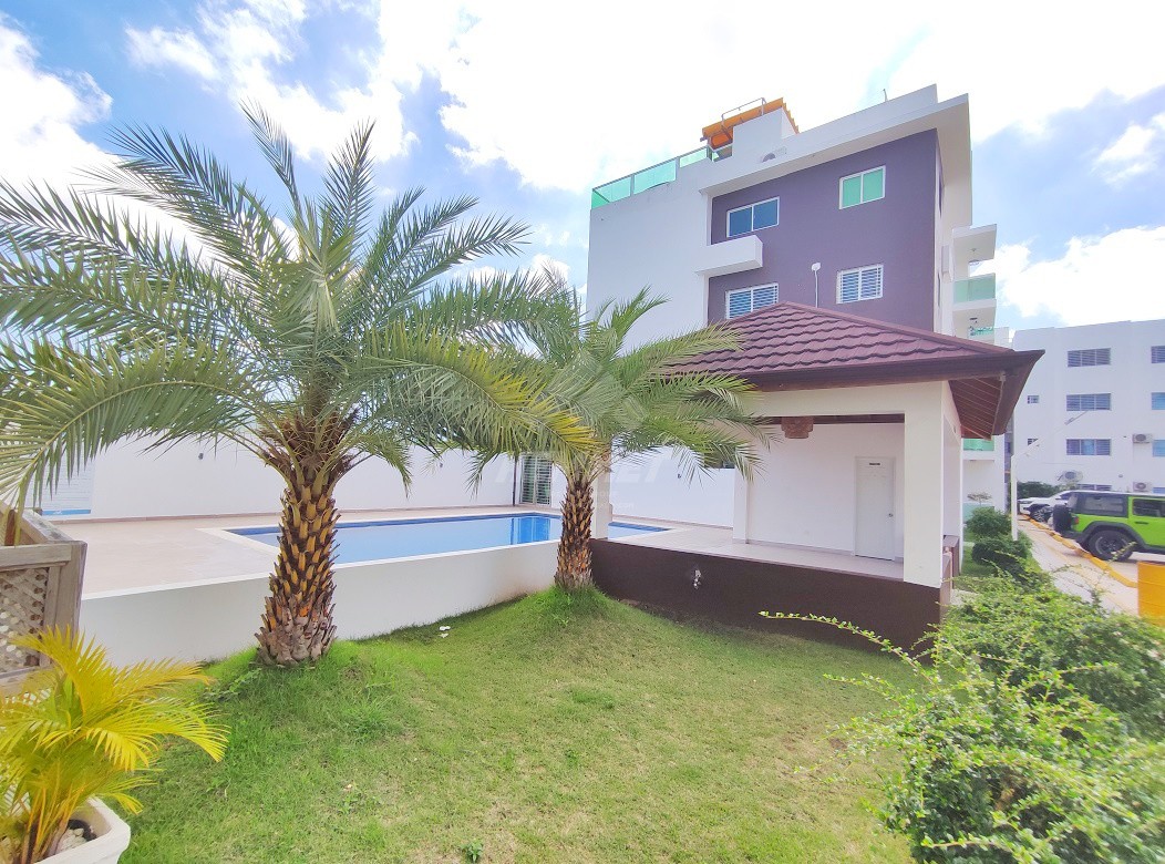 apartamentos - 2DO NIVEL CON PISCINA Y GAZEBO LLANOS GURABO SANTIAGO 