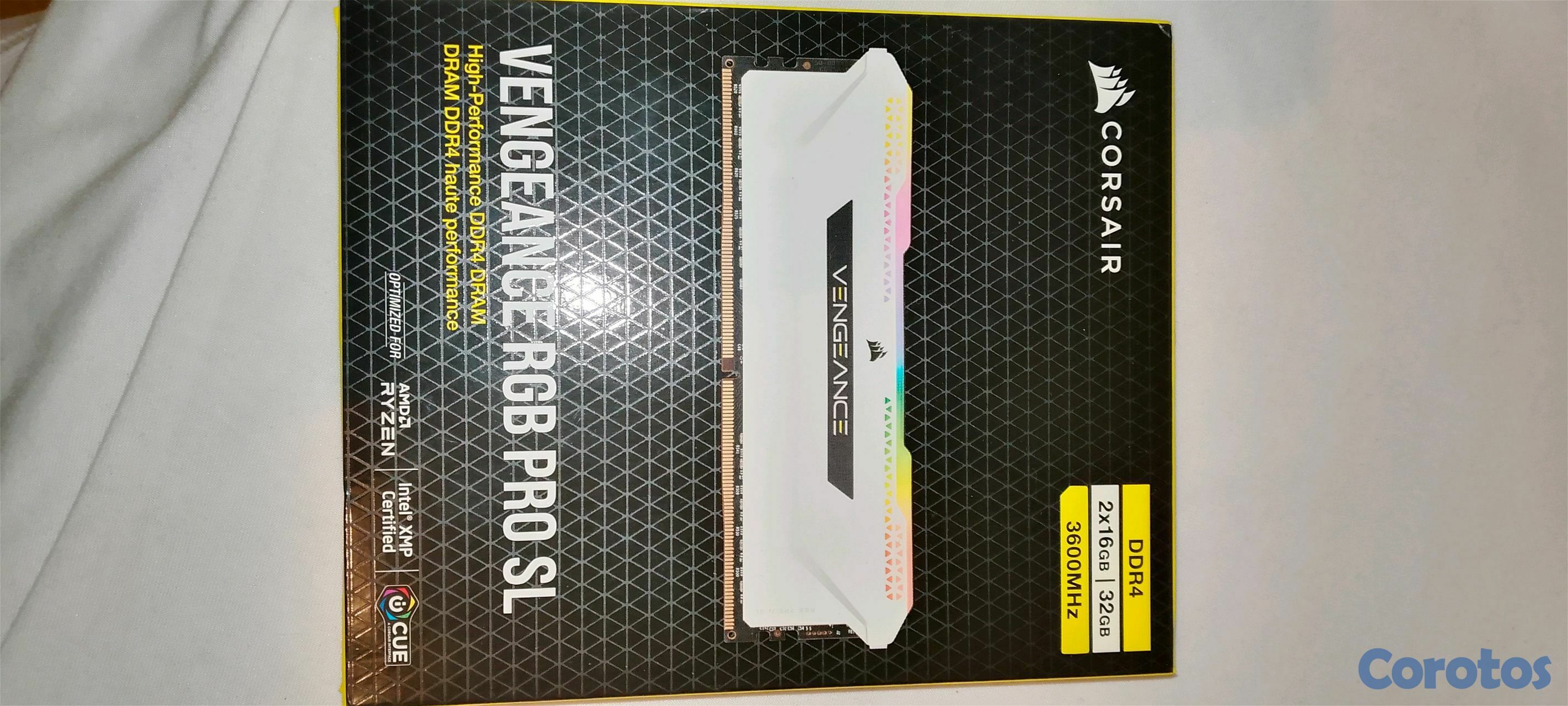 computadoras y laptops - Corsair Vengeance RGB 32GB (2x16GB) DDR4 Pro SL 1