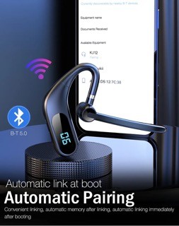 accesorios para electronica - KJ12-auriculares inalámbricos con micrófono para juegos, audífonos manos libres  2