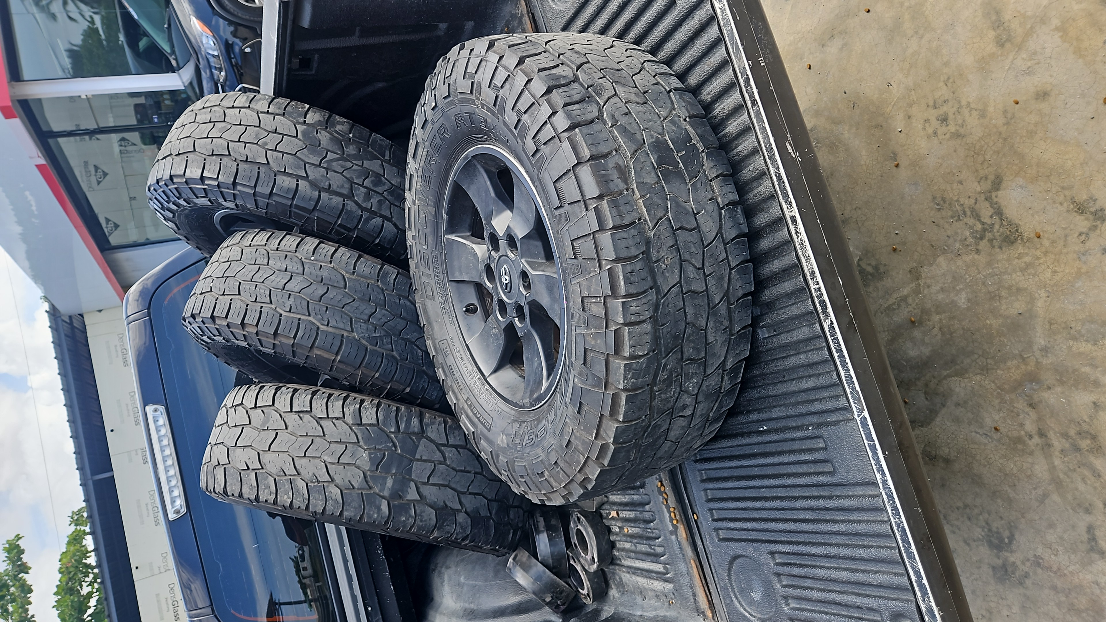 accesorios para vehiculos - juego de aros con su gomas cooper 285 -70 r 17