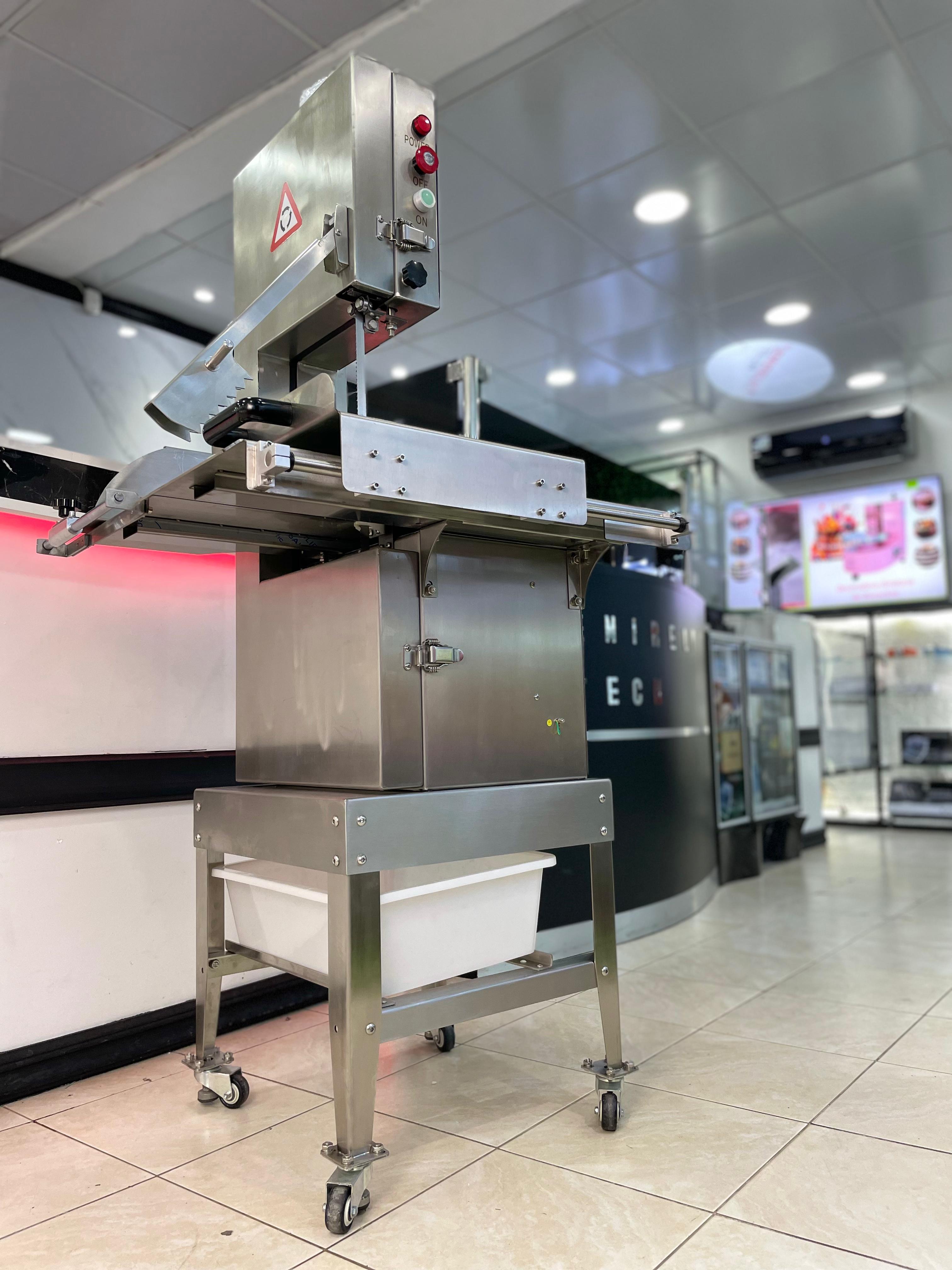 equipos profesionales - Sierra sinfin cortadora de carne hueso industrial 1