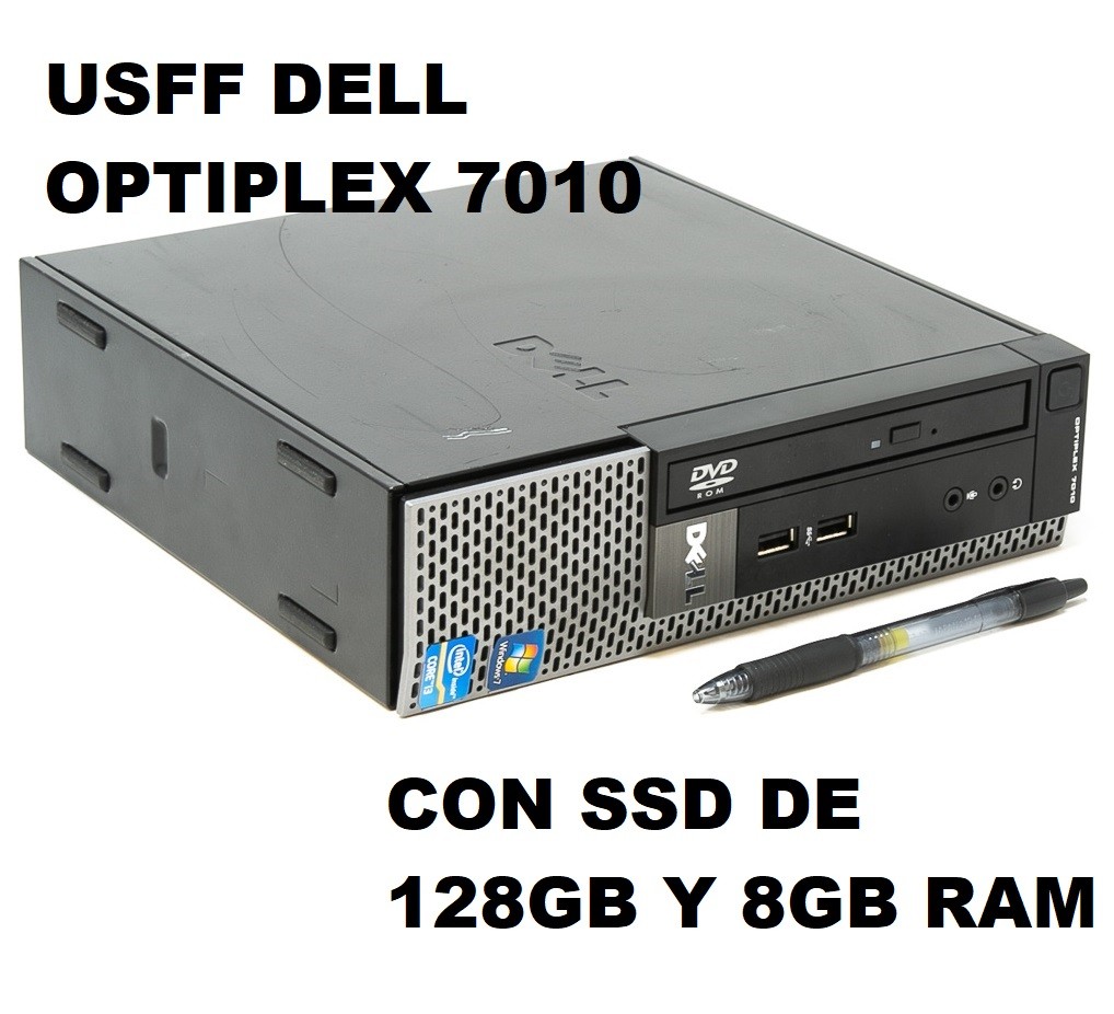 computadoras y laptops - MICRO CPU DELL OPTIPLEX 7010 i3 3.3GHZ X 2 8GB DVD 128GB SSD $11,500 