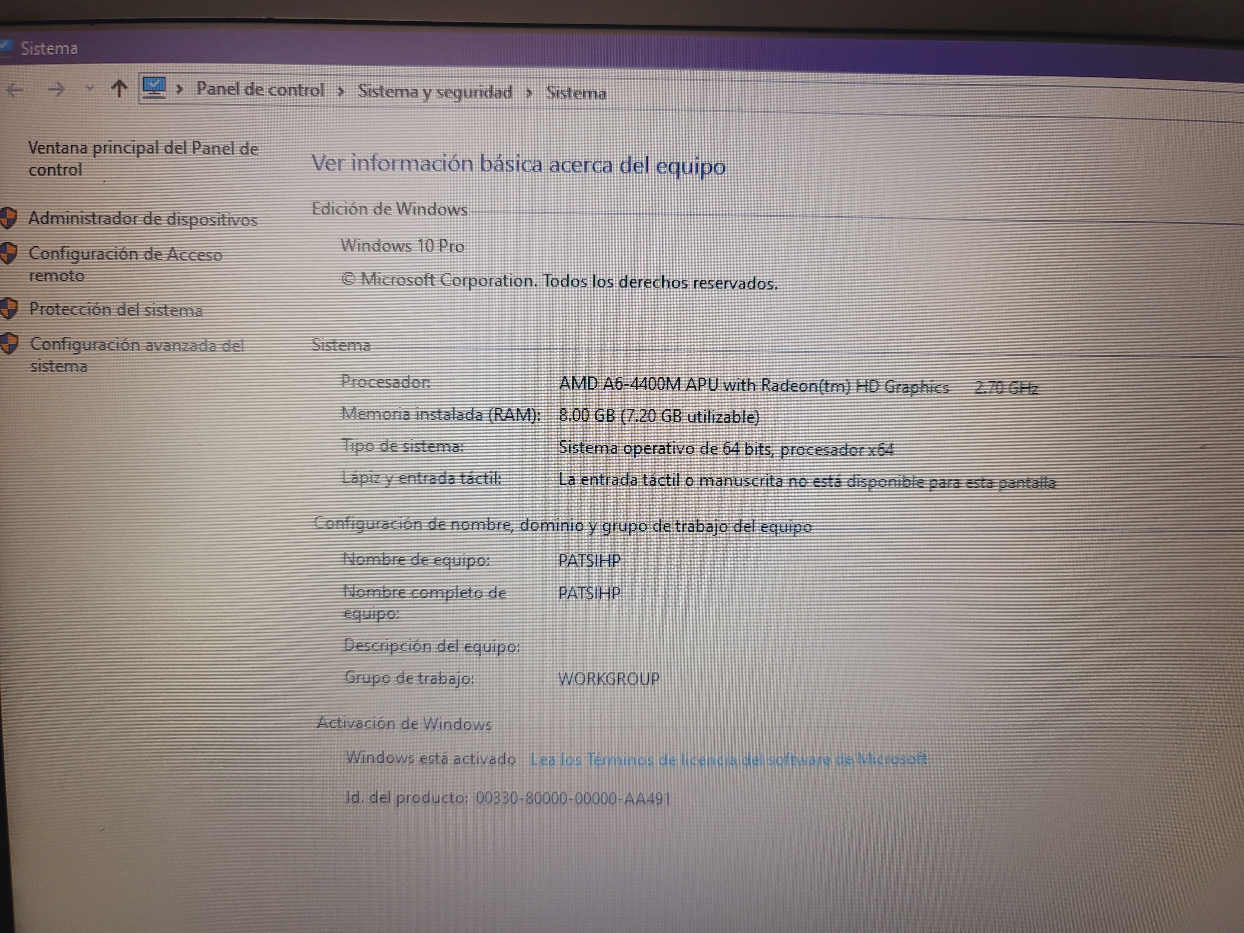 computadoras y laptops - Vendo Laptop HP (Batería Dañada) 8