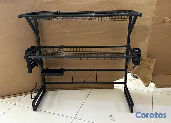 cocina - Escurridor de Platos de 3 Niveles con Diseño Moder 2