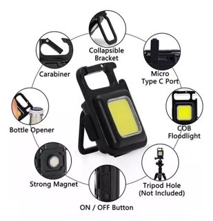 herramientas, jardines y exterior - Mini foco Llavero con Iman Led  Abridor linterna Calidad Premium! MAS VENDIDO 5