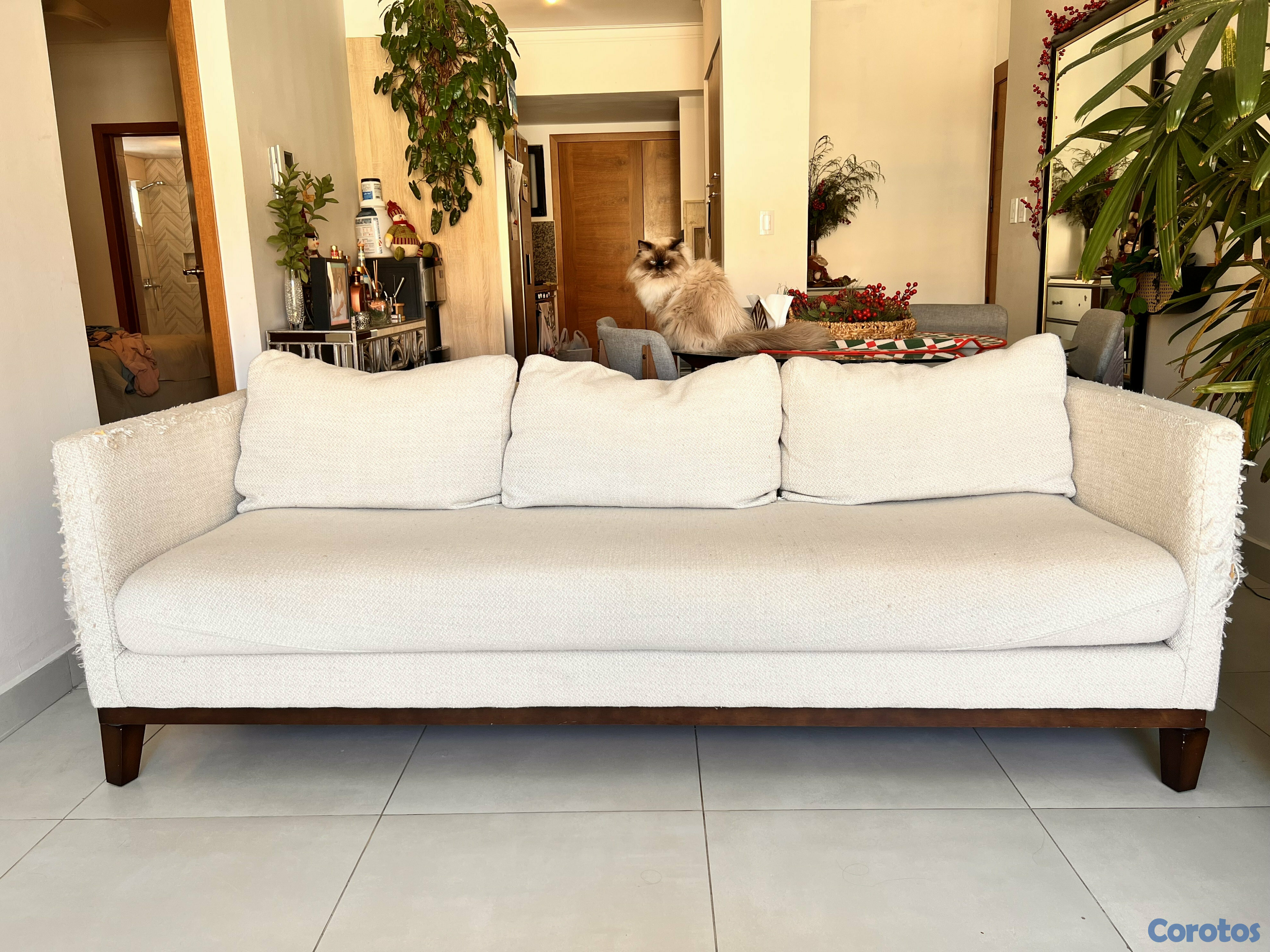 muebles y colchones - Sofá crema  1