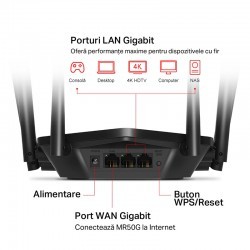 computadoras y laptops - ROUTER LAN MERCUSYS INALAMBRICO MR50G AC1900 ,LANR-0093 1