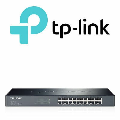 computadoras y laptops - SWITCH 24 PUERTOS TP-LINK TL-SG1024, NO ADMINISTRABLE/RACK, 24 PUERTOS GIGABIT  0
