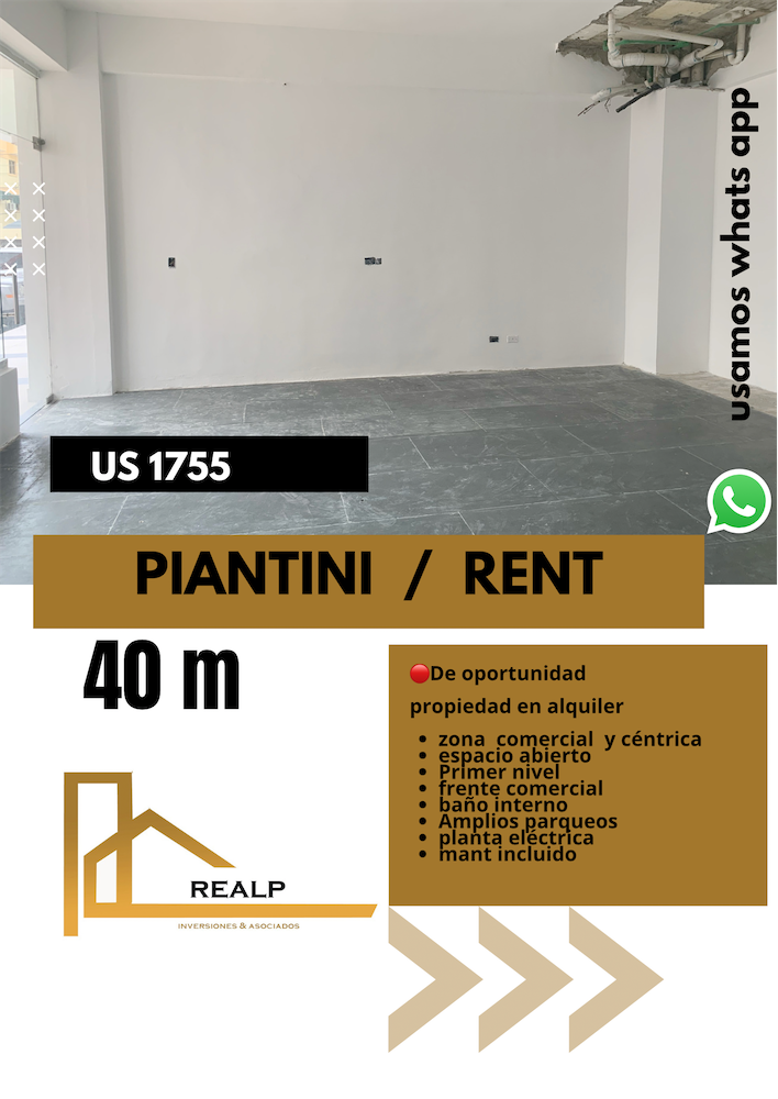 oficinas y locales comerciales - Local en Piantini