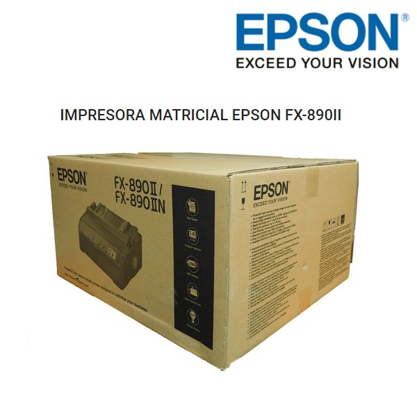 impresoras y scanners - IMPRESORA EPSON FX-890II (C11CF37201), IMPRIME 10.1" RIBBON CARTRIDGE S015329  1