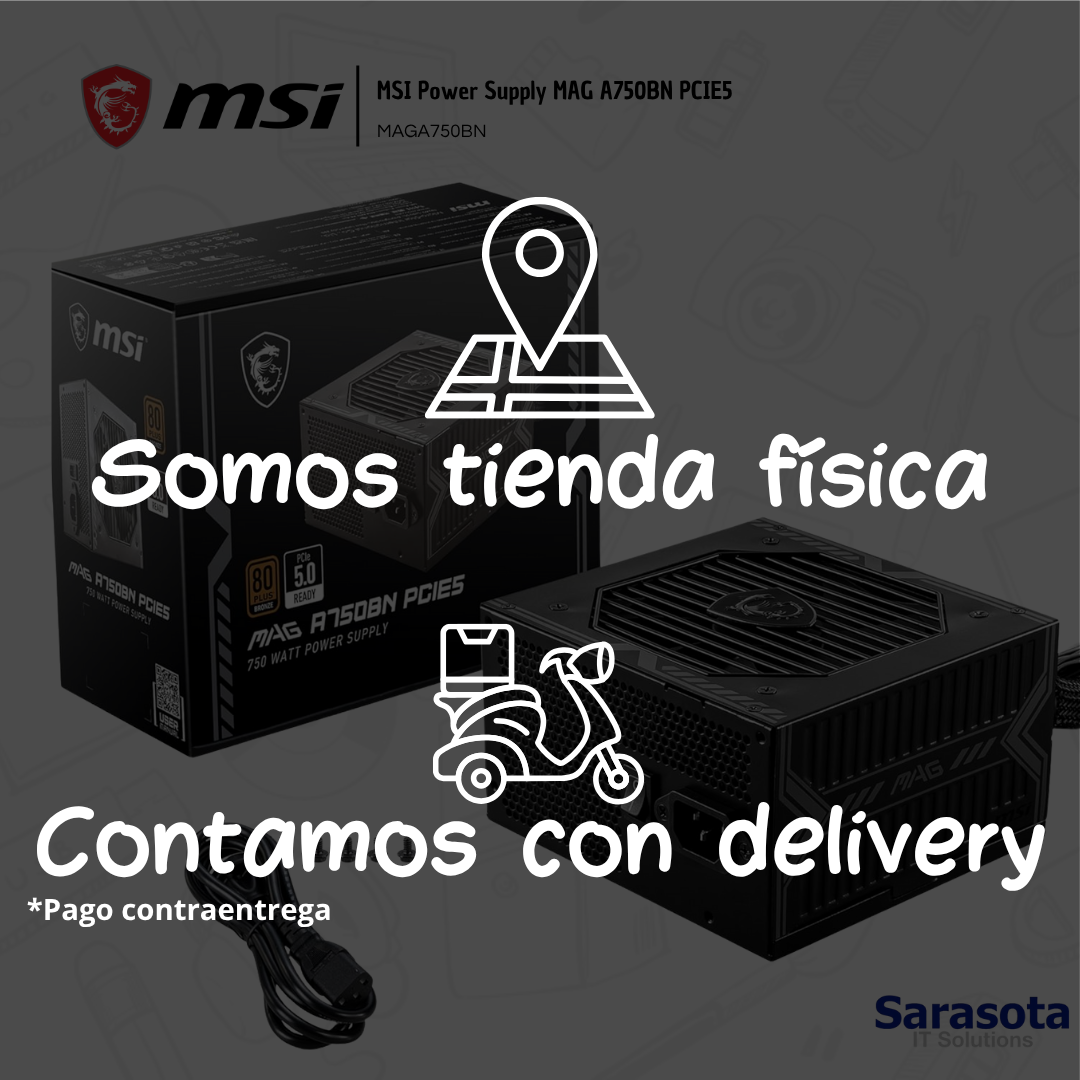 accesorios para electronica - MSI Power Supply MAG A750BN PCIE5 2