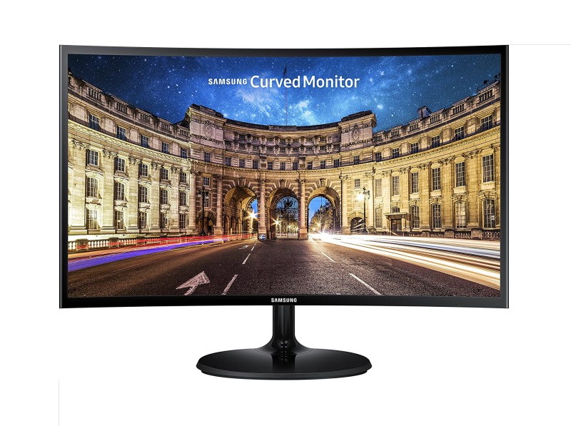 computadoras y laptops - MONITOR SAMSUNG 24" CF390 CURVED LED.