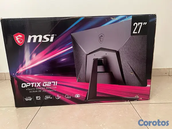 otros electronicos - Monitor Gamer MSI Optix G271 de 27 pulgadas. 
 2