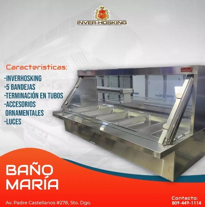 equipos profesionales - Baño Maria de 3 a 7 Bandejas 0