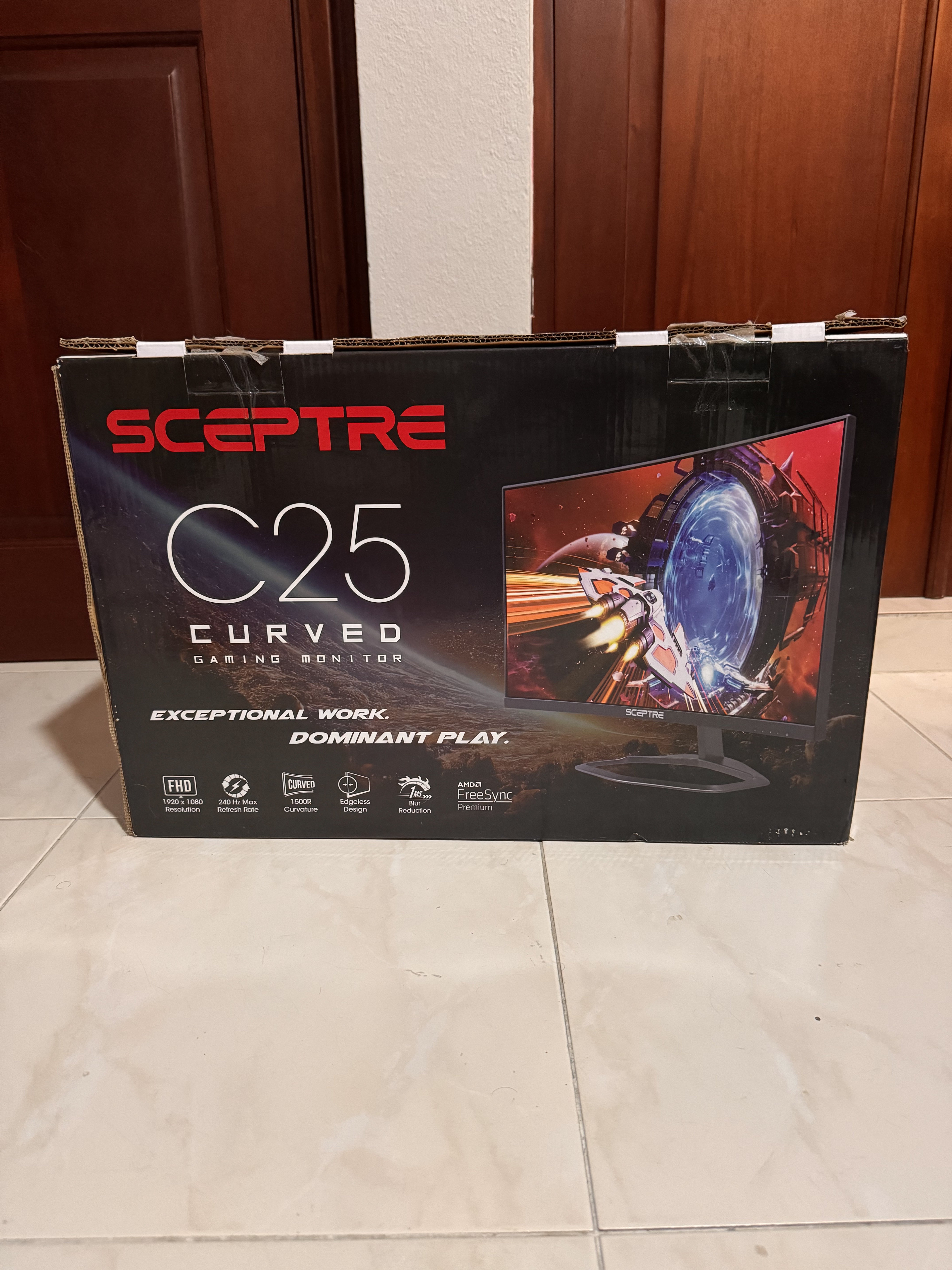 accesorios para electronica - Monitor Curvo 240 Hz 24.5 pulgadas FHD 1