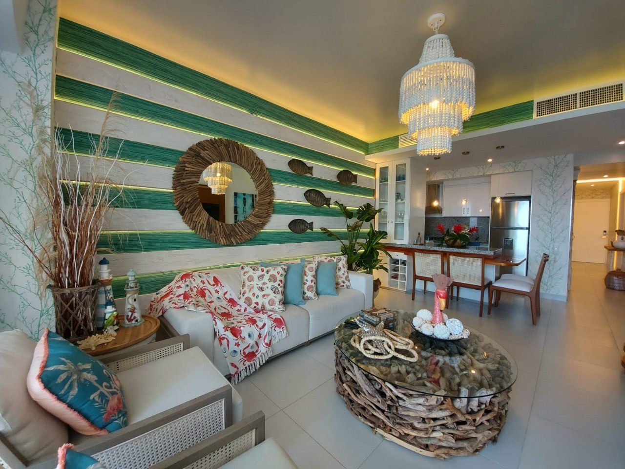 apartamentos - Apartamento en la playa 2 habitaciones  Juan Dolio Amueblado Full  7