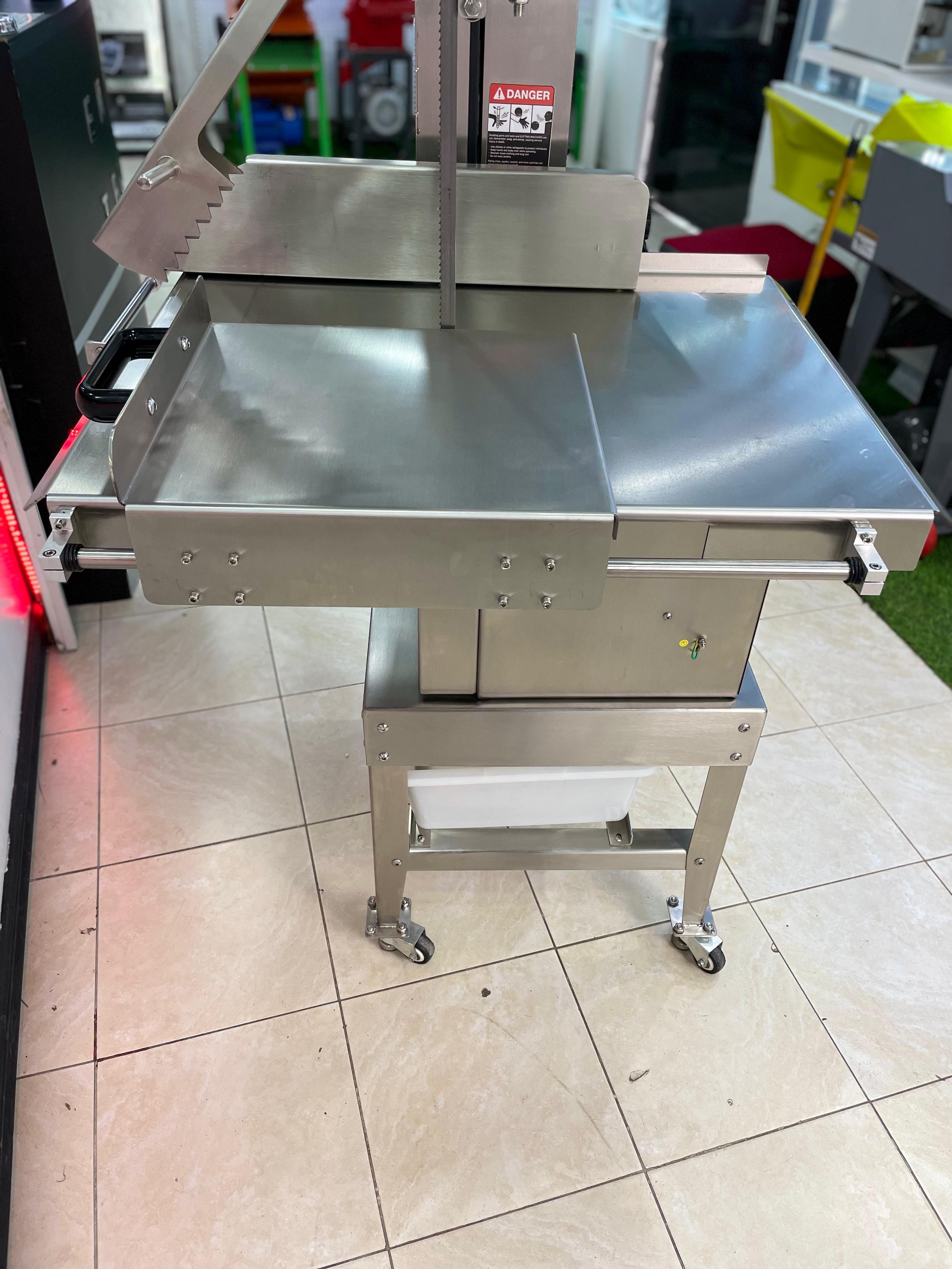 equipos profesionales - Sierra sinfin cortadora de carne hueso industrial 2