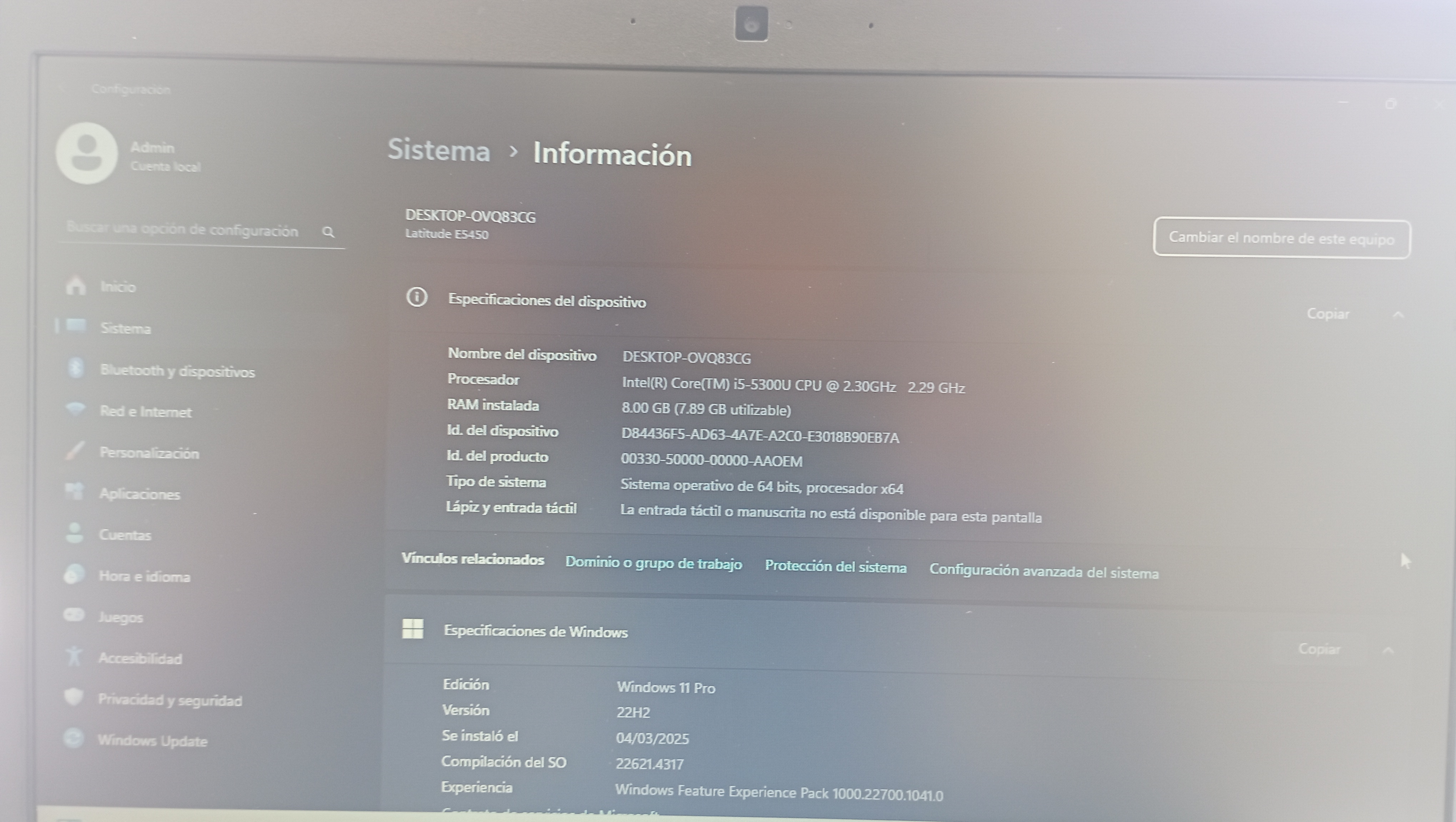 computadoras y laptops - Laptop Dell Latitude 5450 3