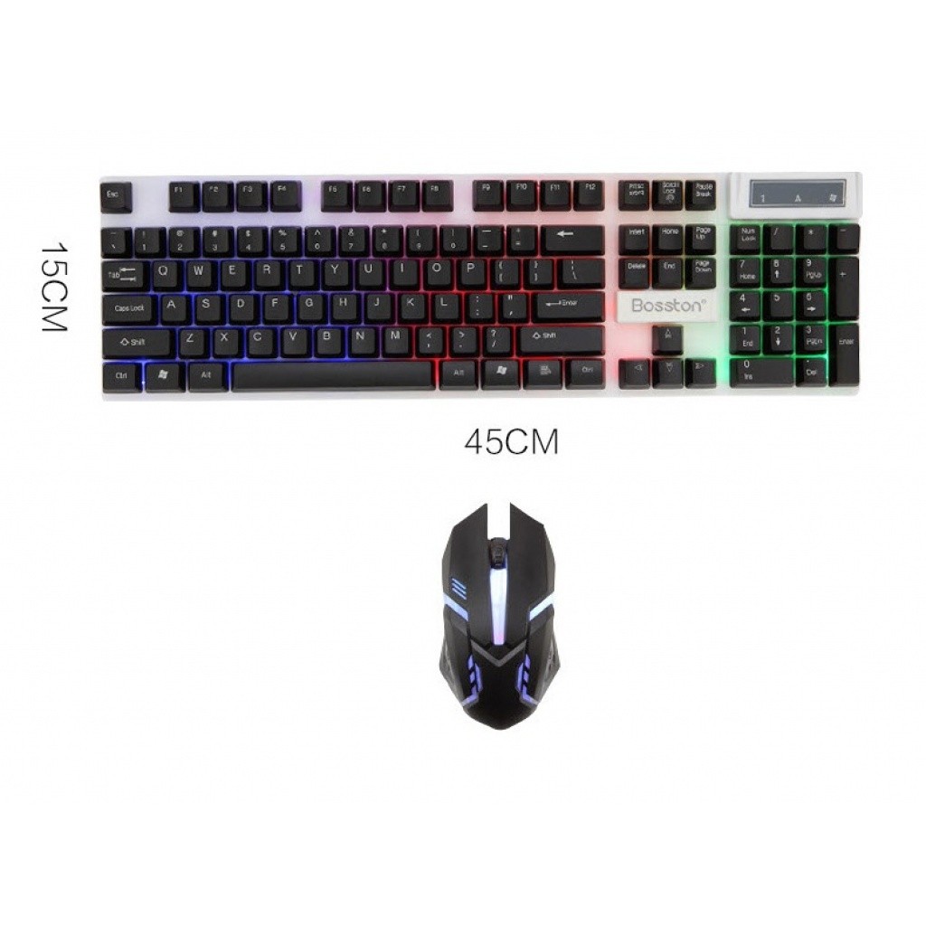 celulares y tabletas - Teclado y Mouse Gamer Bosston 8310 Retro iluminado 3