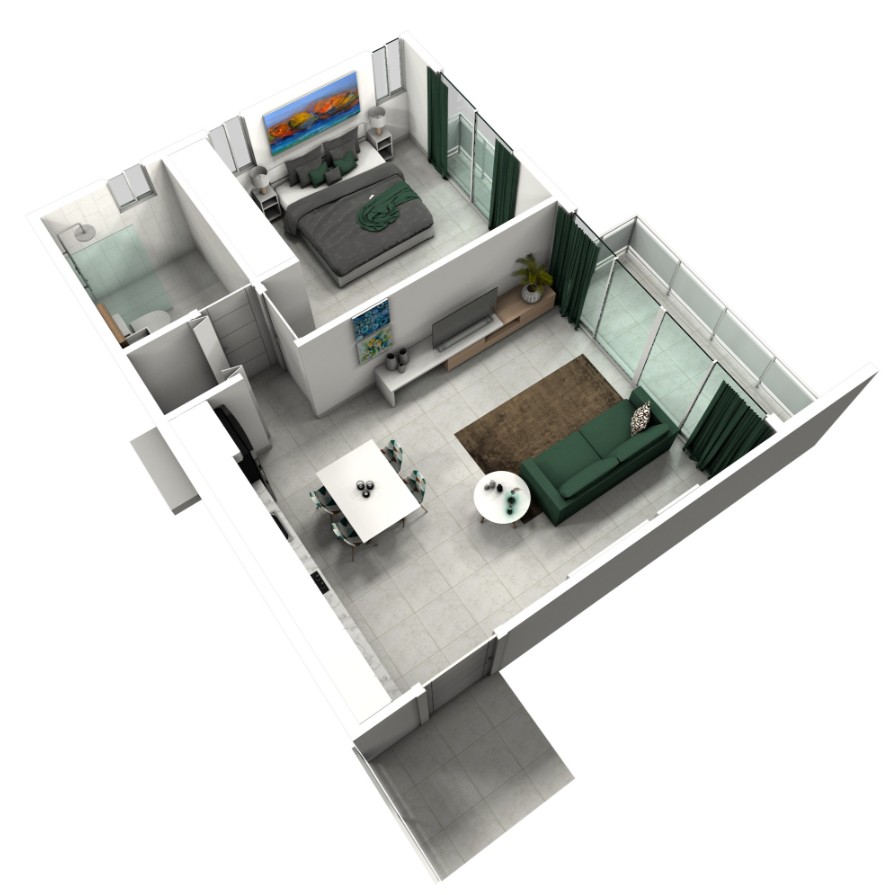 apartamentos - Apartamento de 1 habitación en venta en Sosúa 9