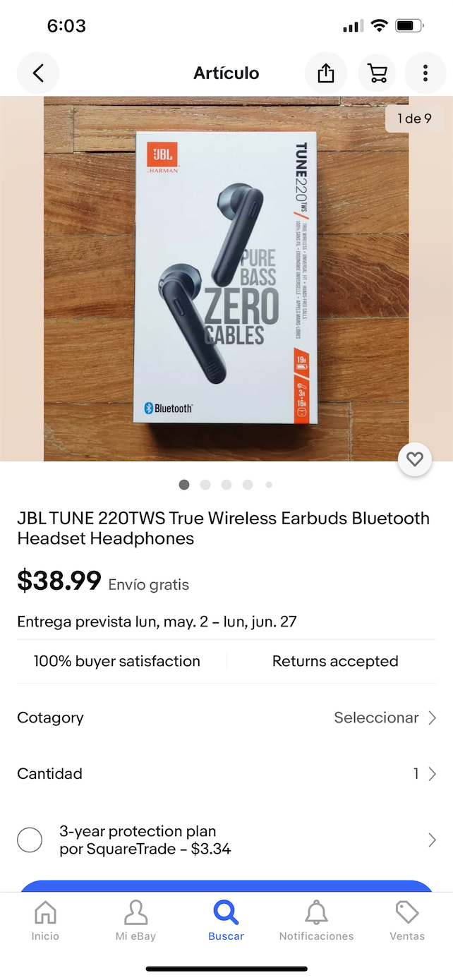 camaras y audio - JBL TUNE 220TWS - S.O. Auriculares in-ear inalámbricos. AirPods. Audífonos 5