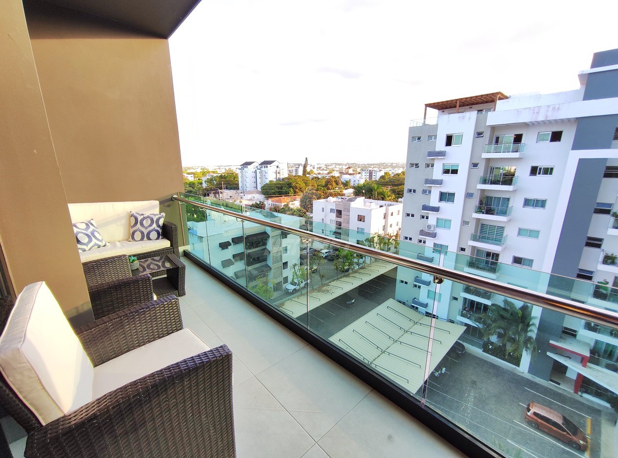 apartamentos - TORRE 2 HABITACIONES AMUEBLADO LA ESMERALDA SANTIAGO  5