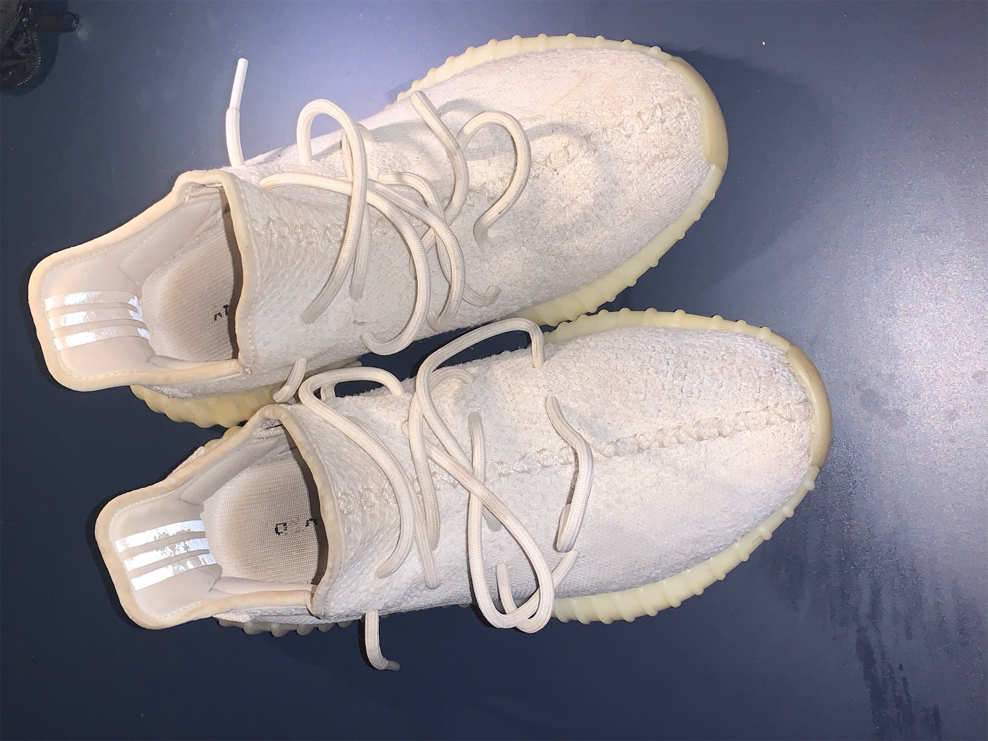 zapatos unisex - Yeezy Boost 350 V2’ Cream White/Triple White Usados   Size 9