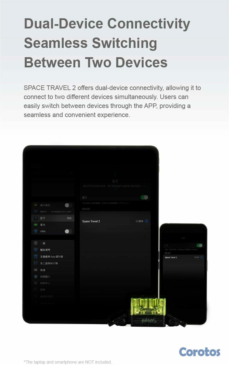camaras y audio - Moondrop Space Travel 2 TWS Earbuds Bluetooth 6.0 7
