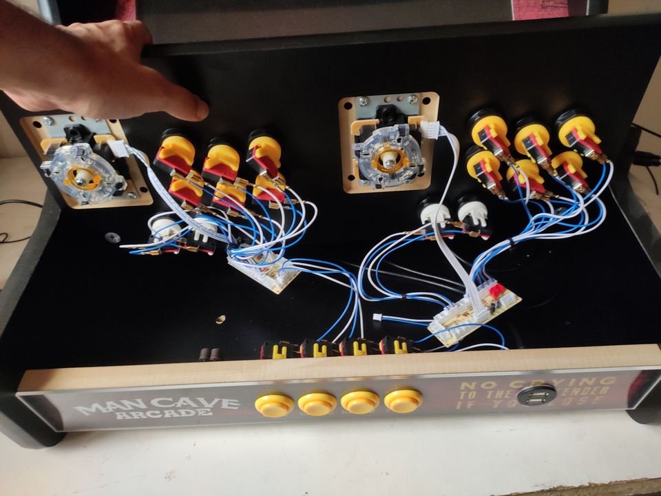 consolas y videojuegos - Gabinete Arcade Bartop con botones 6