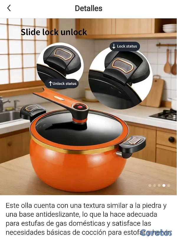 cocina - Olla Antiadherente multifuncional. 3