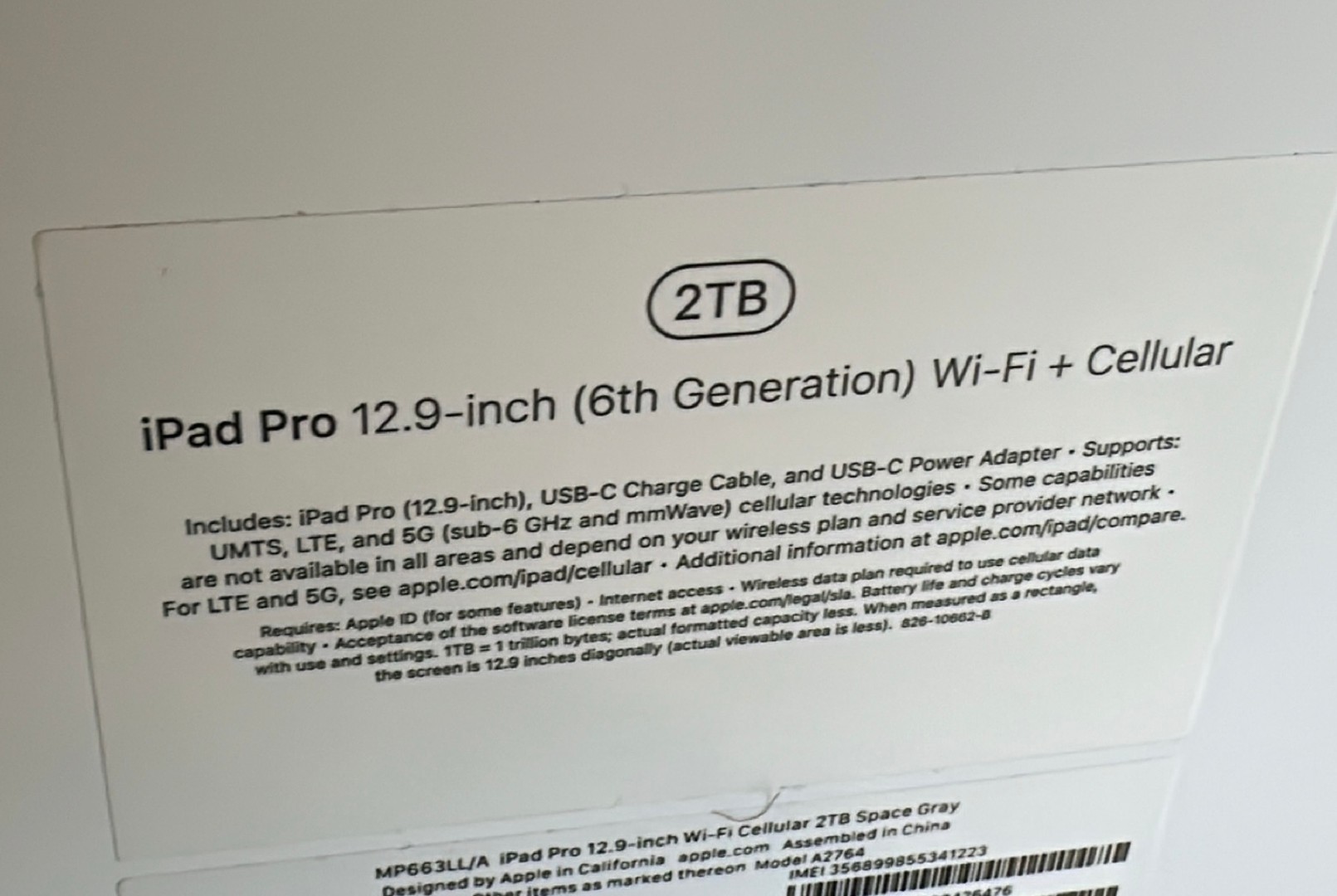 celulares y tabletas - Vendo iPad Pro 12.9 inch (6ta Gen) 2TB M2 Apple Chip| Nueva Sellada $ 72,500 NEG 1