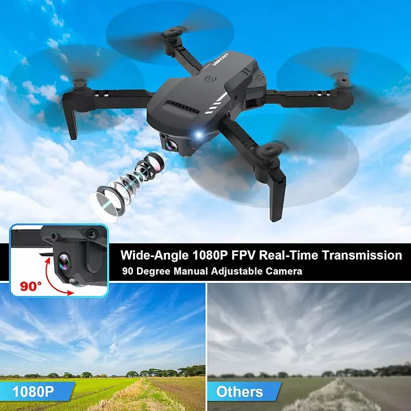 Salud y Equipamiento Médico - Mini Drone Giro De 360° Con Cámara Maletin Y baterias 3