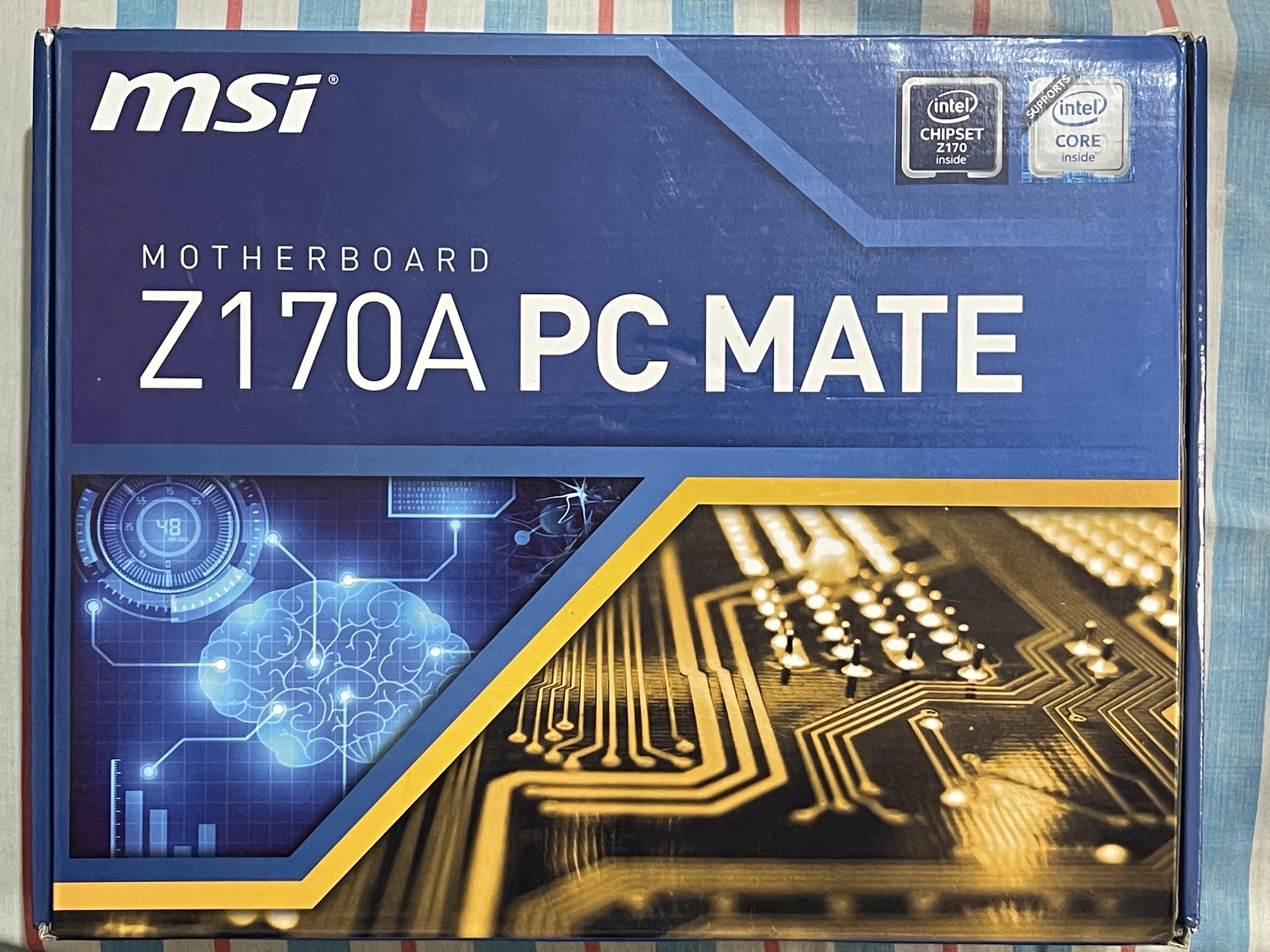 computadoras y laptops - vendo motheboard MSI Z170A con procesador Intel core i7 6700 3.4ghz 0