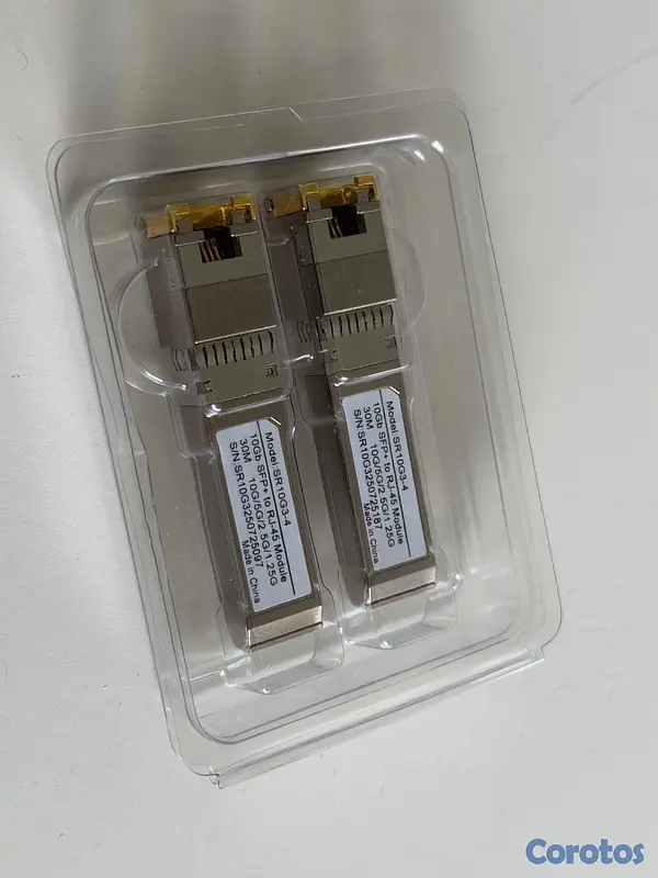 otros electronicos - 10Gb SFP+ to RJ-45 Module Transceiver 98Ft (30m),  3