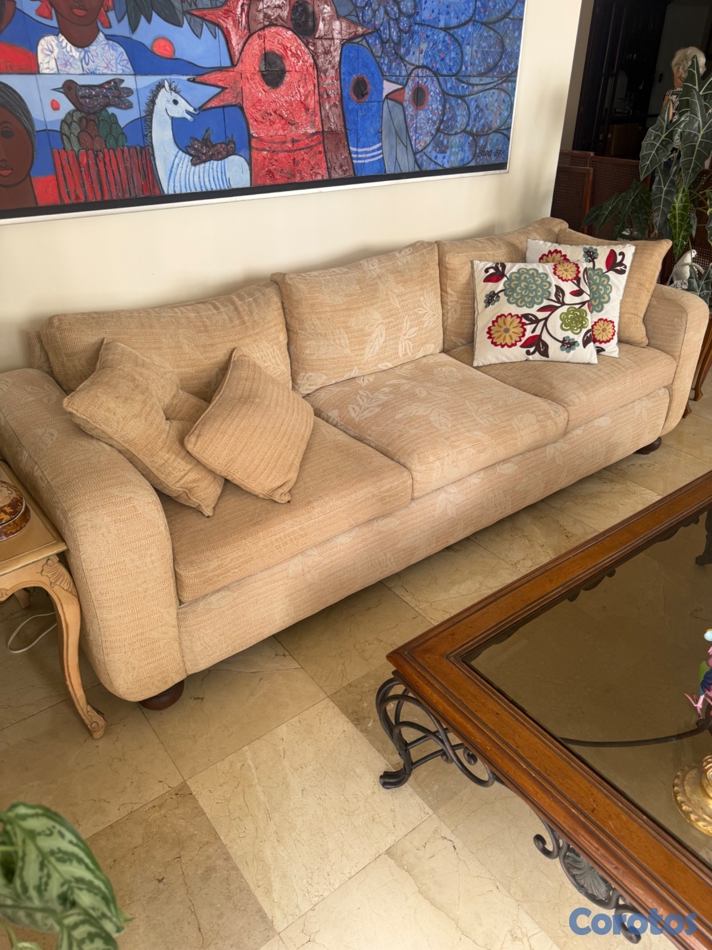 muebles y colchones - Sillón de tres plazas  2