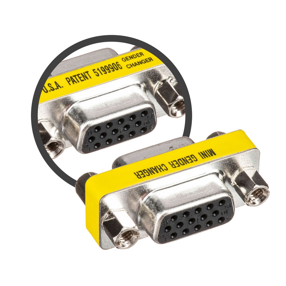 accesorios para electronica - Adaptador de unión VGA hembra a hembra 2