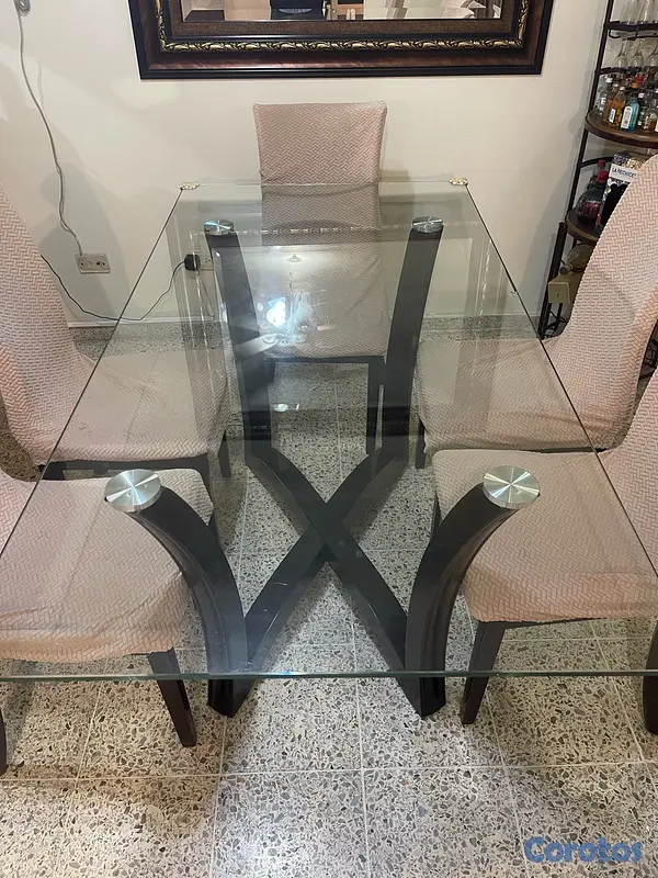 muebles y colchones - juego de comedor  2