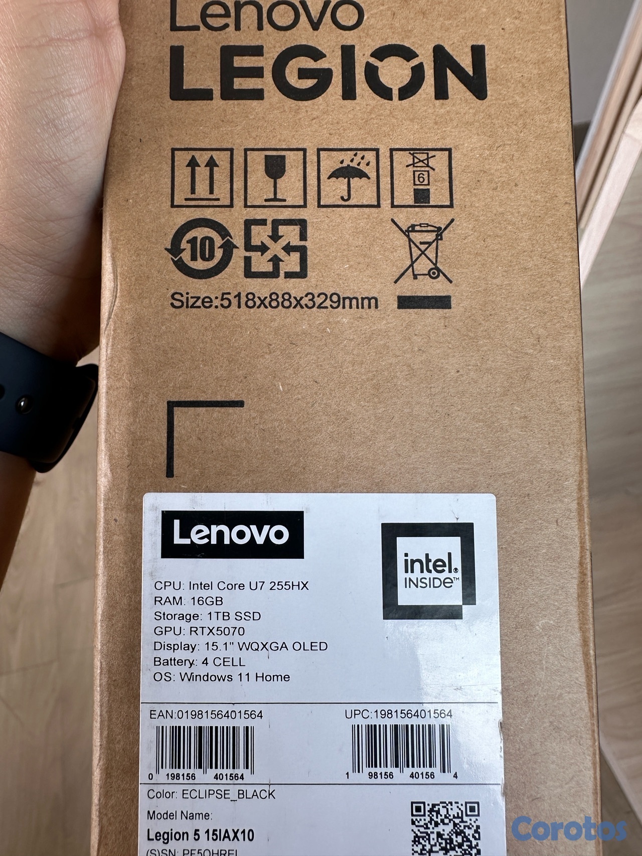 computadoras y laptops - Lenovo Legion 5i Gen 10  OLED 165Hz Ultra 7 255HX 16GB RAM 1TB SSD RTX-5070 8GB 2