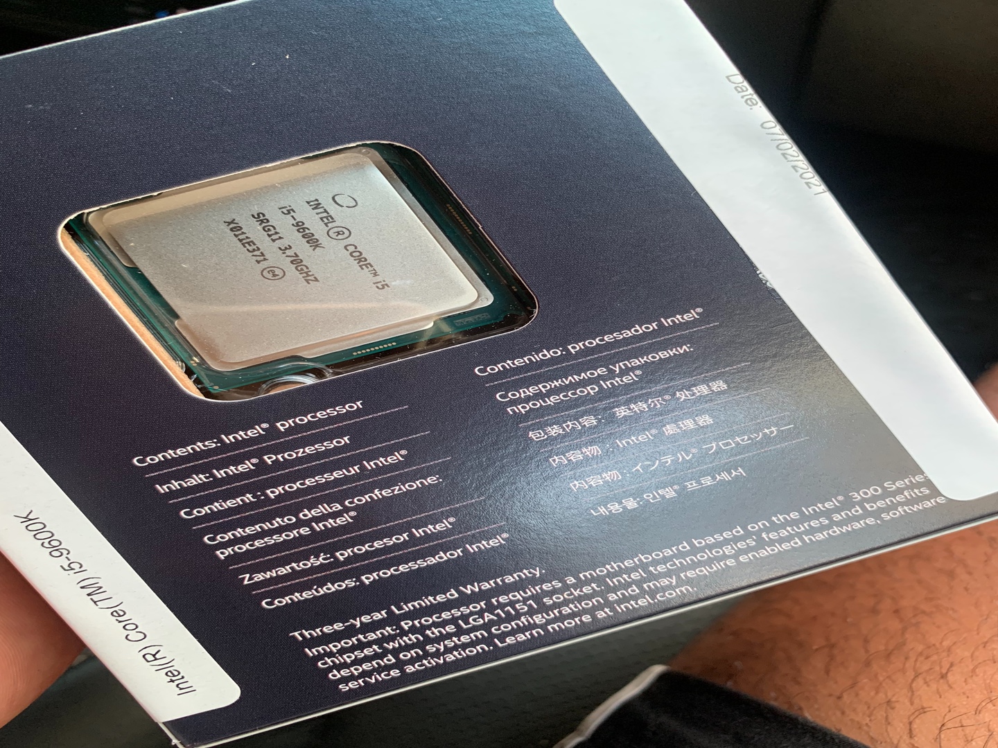 computadoras y laptops - Intel Core I5 9600k !NUEVO EN SU CAJA! De 9th generación 3.70 Ghz