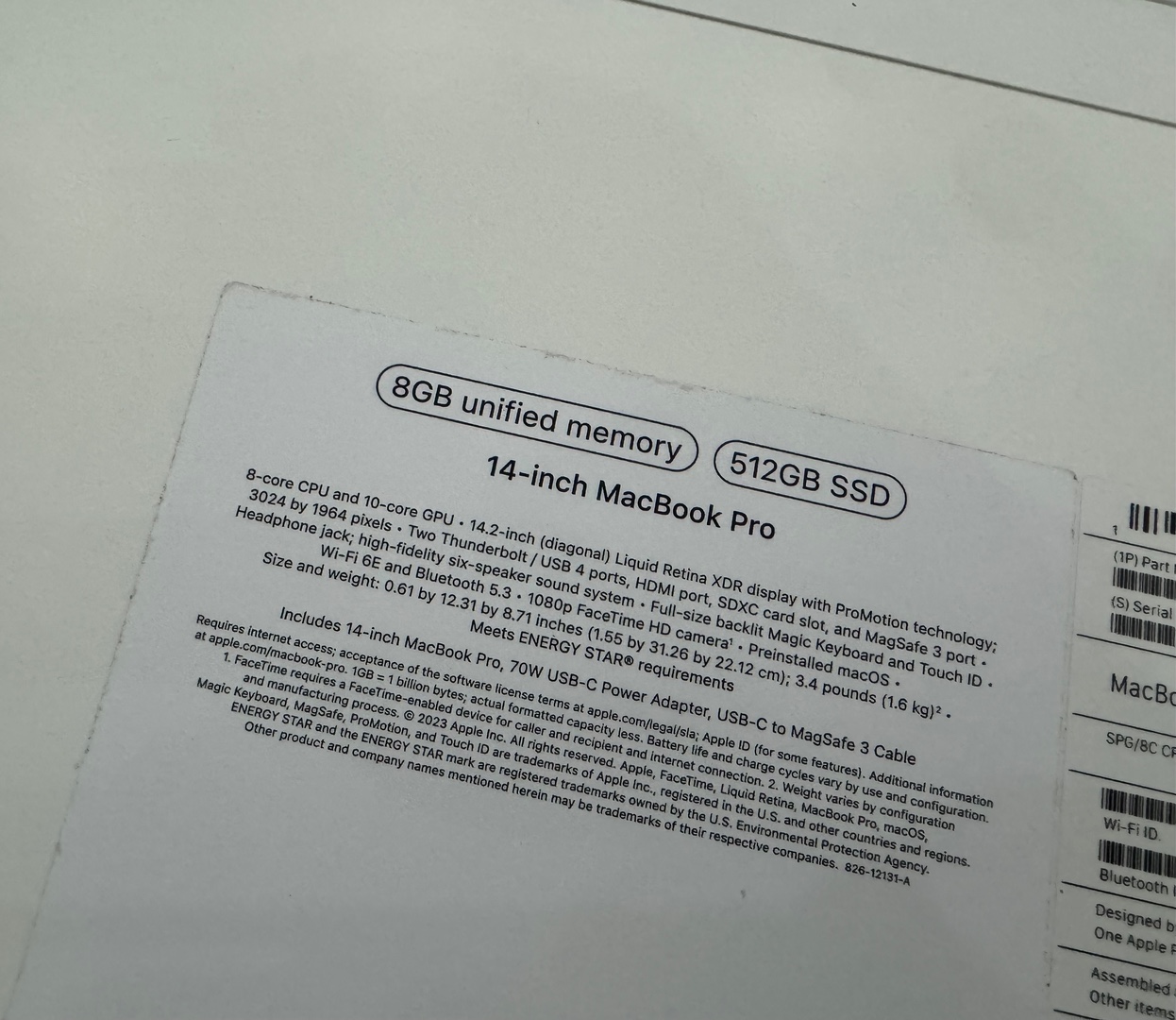computadoras y laptops - MacBook Pro 14 inch 2023 M3 Apple Chip/ 512GB / 8GB RAM - Nueva Sellada 1