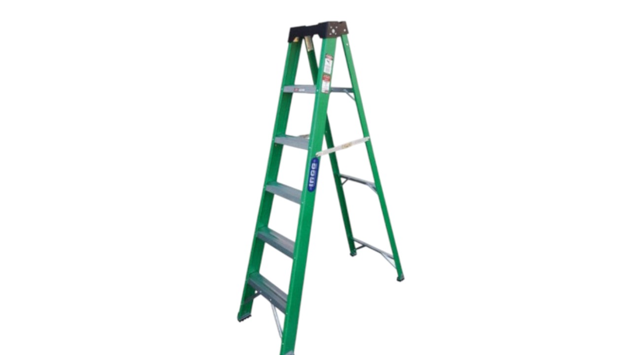 herramientas, jardines y exterior - ESCALERA TIJERA FIBRA VIDRIO 6 PIES